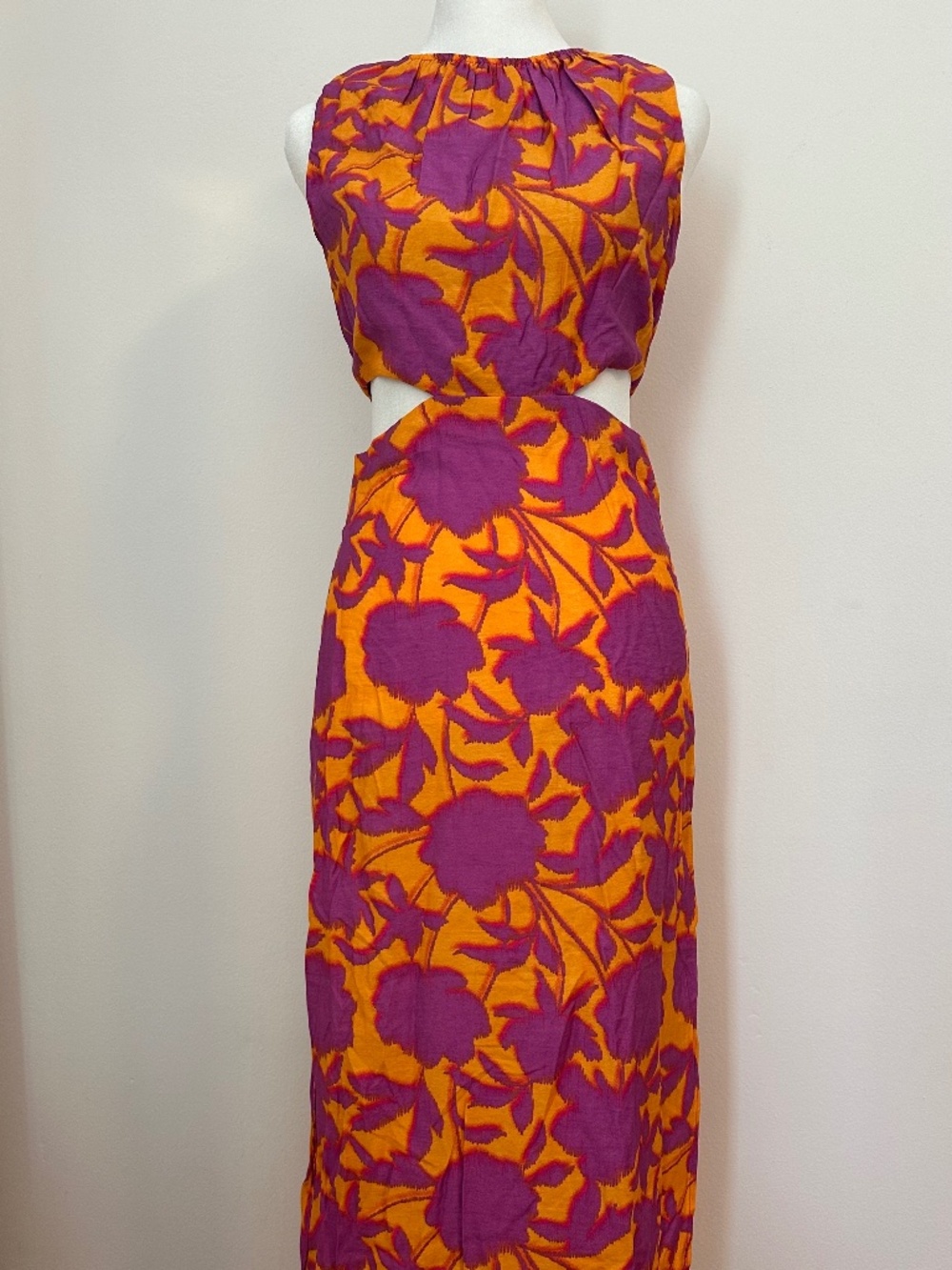 Mango Purple & Orange Dress